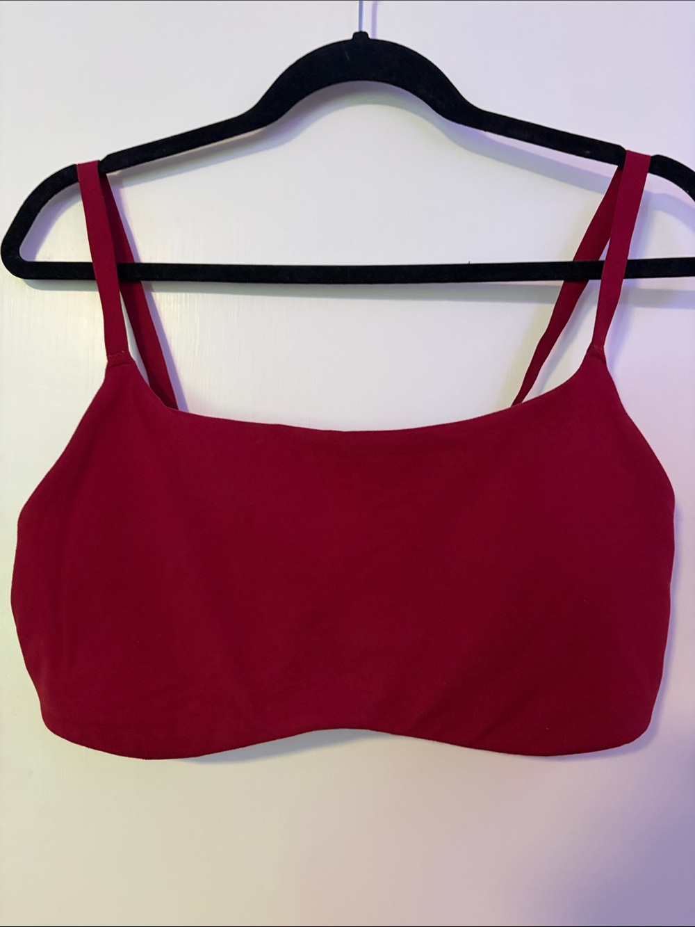 Offline by Aerie Deep Cherry hugger sports bra